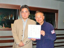 左から立川談春、恵俊彰。