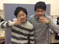 （左から）和牛・川西とかまいたち濱家。