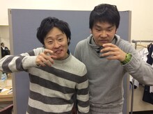 （左から）和牛・川西とかまいたち濱家。
