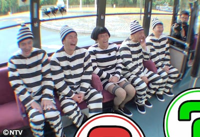 「ダウンタウンのガキの使いやあらへんで!! 大晦日年越しスペシャル 絶対に笑ってはいけない大脱獄24時！」のワンシーン。