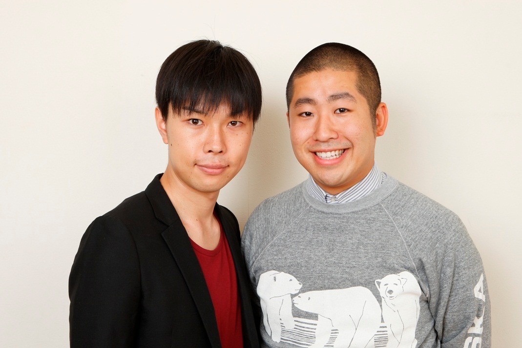 ハライチ。左から岩井勇気、澤部佑。