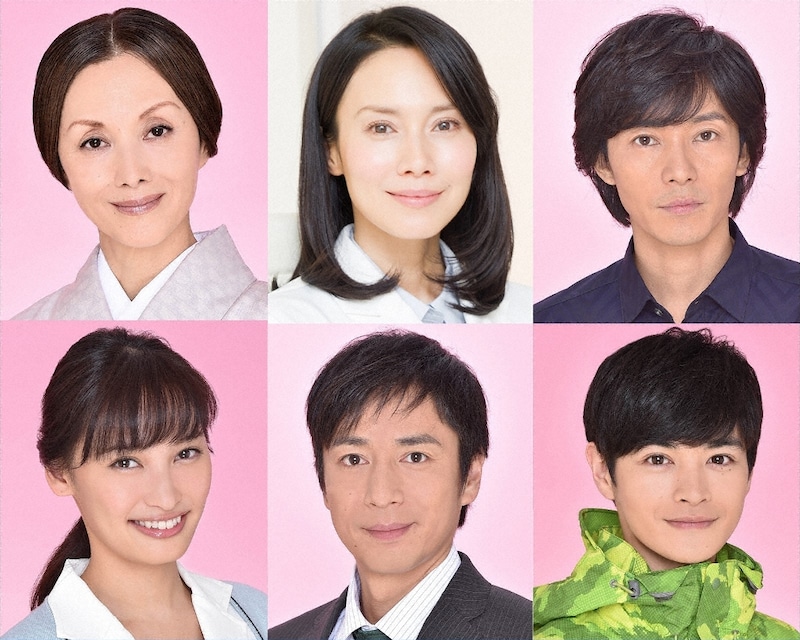 (左上から時計回りに)夏木マリ、中谷美紀、藤井直人、瀬戸康史、チュートリアル徳井、大政絢。(c)TBS