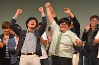 優勝者発表の瞬間。