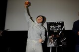 「クリード チャンプを継ぐ男」の試写会付きファンイベントに乱入したスタスタローン。