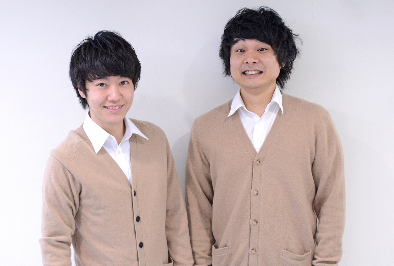 さんだる。左から堀内将人、宗洸志。