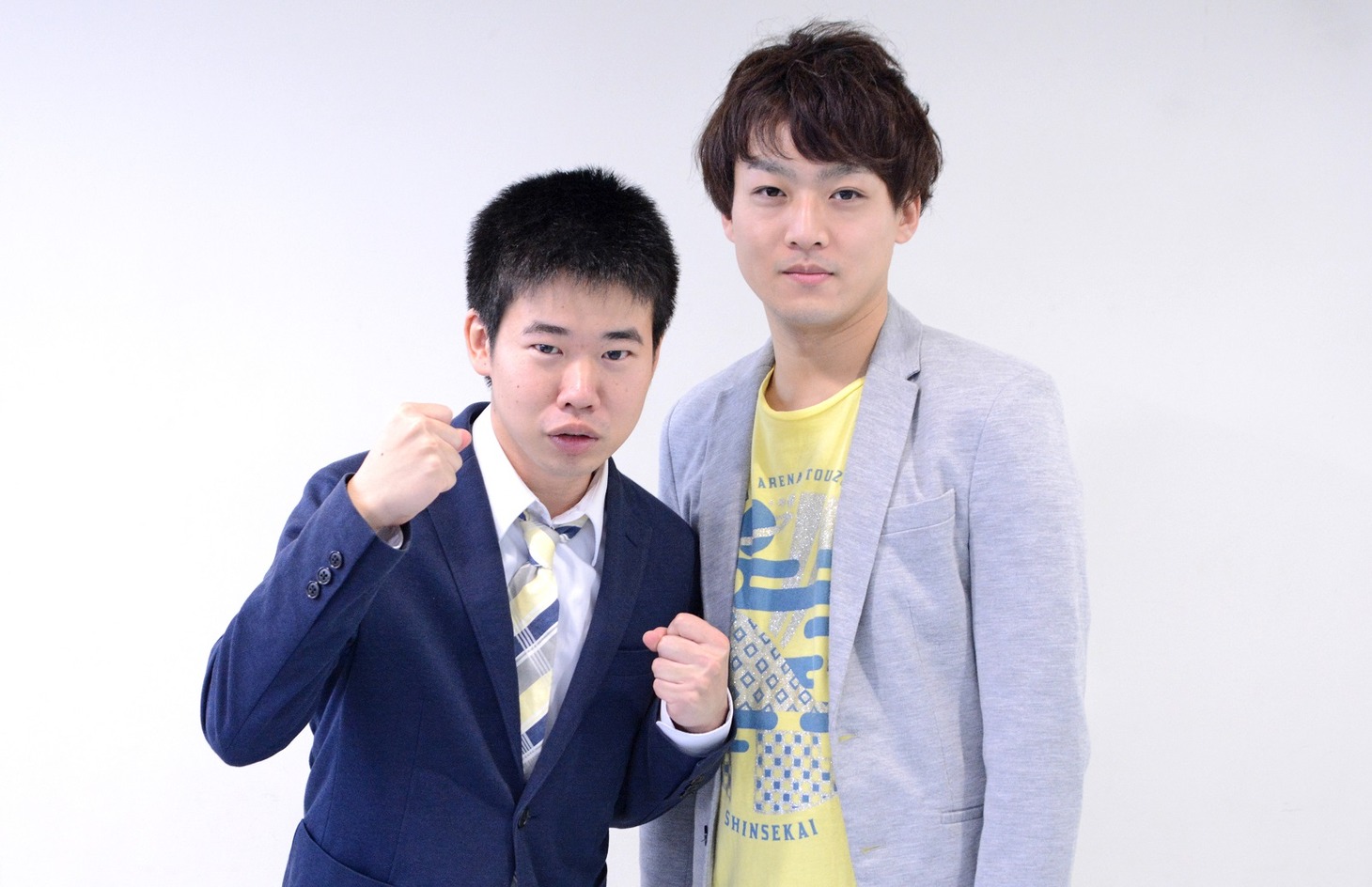 オレンジサンセット。左から岡田康太、下村達也。