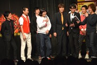 結果発表の様子。