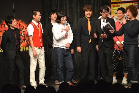 結果発表の様子。