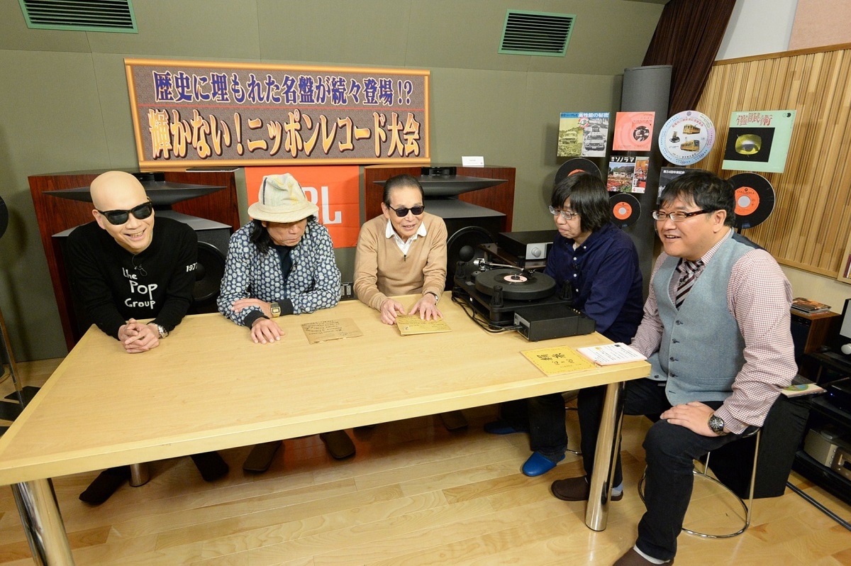 左から宇多丸、近田春夫、タモリ、田口史人氏、カンニング竹山。(c)テレビ朝日