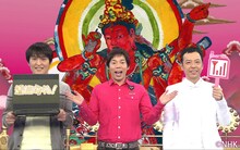 「着信御礼！ケータイ大喜利」レギュラー出演者の千原ジュニア、今田耕司、板尾創路（左から）。(c)2016 NHK