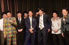 「名前を読んでもらえれば大きい声で返事する」という特技を披露する相席スタート山添。