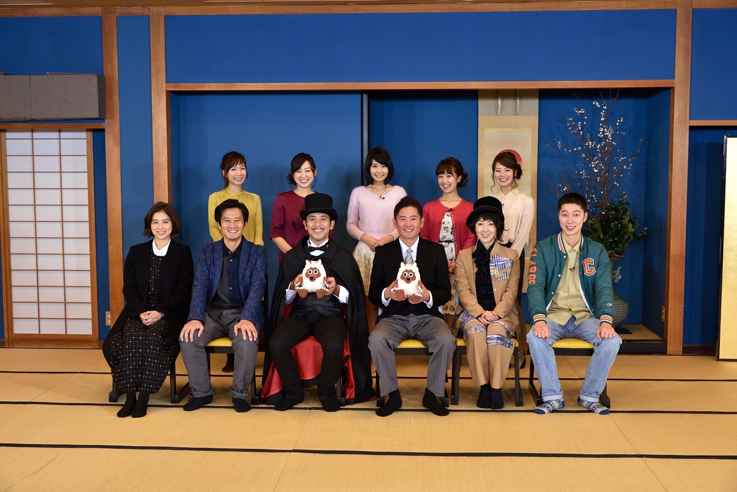 「ご当地グルメ探偵団6 怪人ゴリ面相の百万石決戦」の出演者たち。(c)メ～テレ