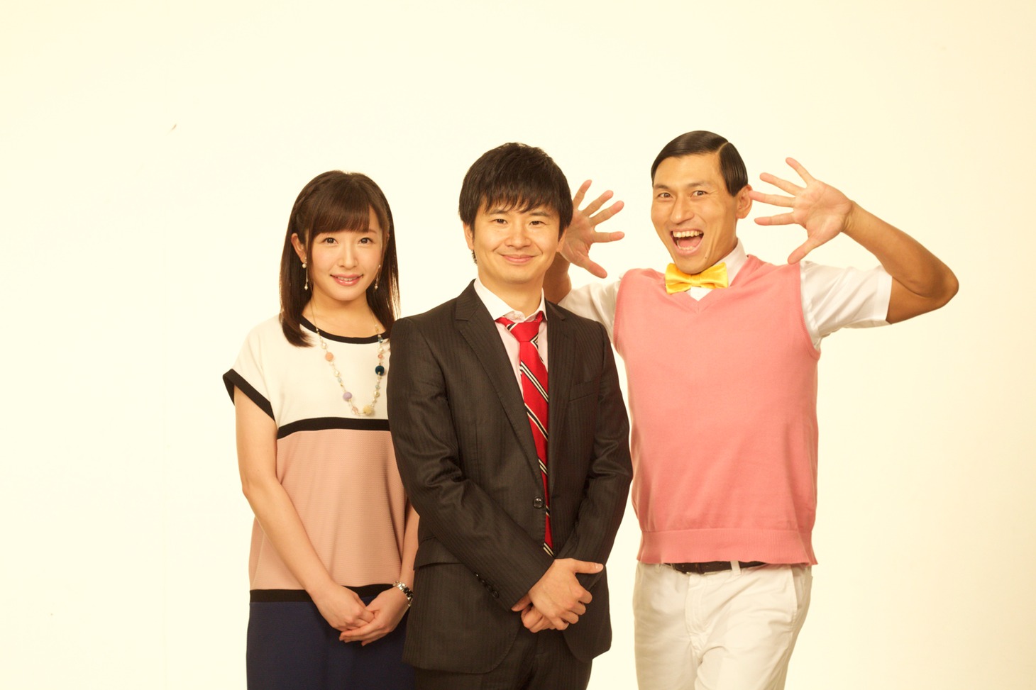 「オードリーさん、ぜひ会って欲しい人がいるんです！」出演者の市野瀬瞳、オードリー若林、春日（左から）。(c)中京テレビ