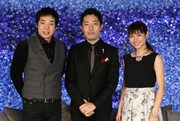 左から今田耕司、オリエンタルラジオ中田、瀧本美織。(c)日本テレビ