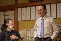 「グランブルーファンタジー」新CM撮影中の様子。