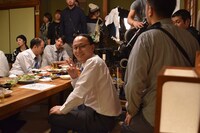 「グランブルーファンタジー」新CM撮影中の様子。