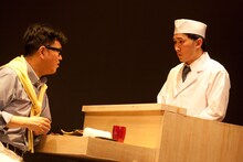 シソンヌライブ「une」リメイク公演のゲネプロの様子。