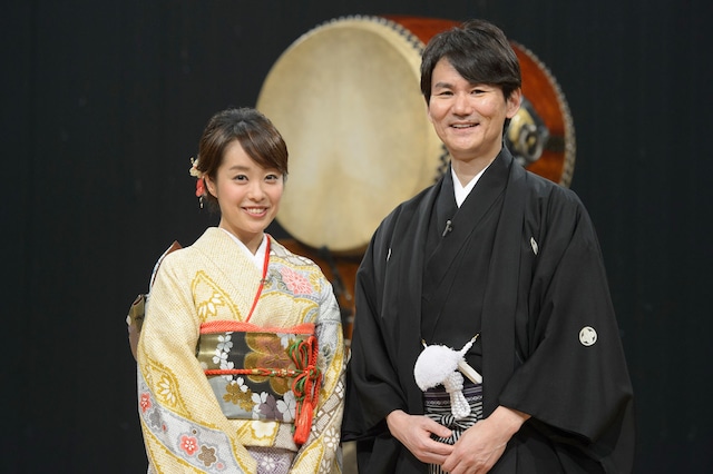 左から、片山千恵子（NHKアナウンサー）、南原清隆。(c)NHK