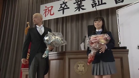 タウンワーク新CM「卒業編」のメイキングカット。