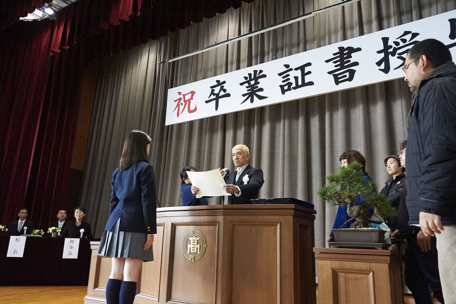 タウンワーク新CM「卒業編」のメイキングカット。