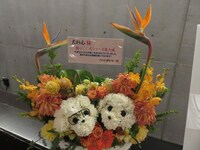 ファンから届いた花。