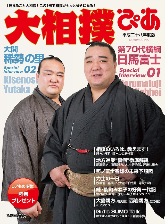 「大相撲ぴあ 平成二十八年度版」表紙