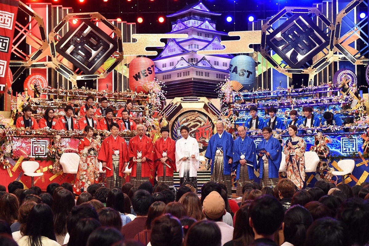 「笑いの王者が大集結！ドリーム東西ネタ合戦」のワンシーン。(c)TBS