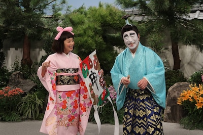 「志村けんのバカ殿様 笑いのお年玉スペシャル」で展開されるコント「優香姫」のワンシーン。(c)フジテレビ