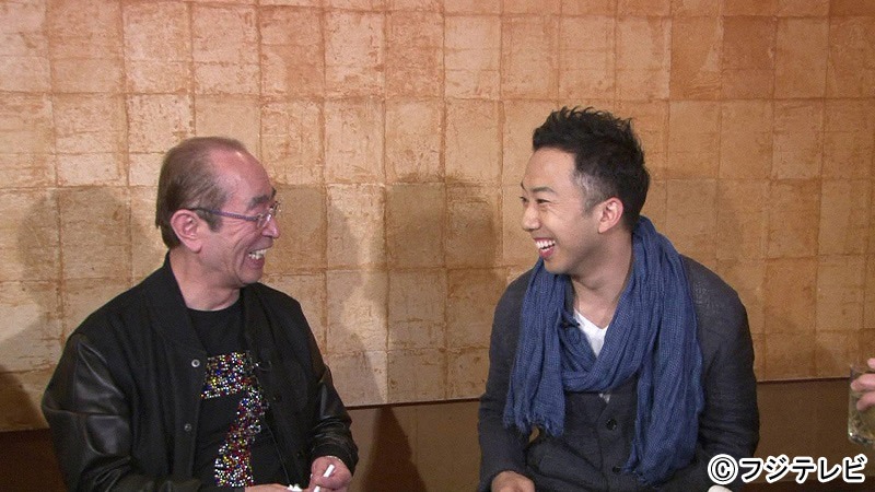 左から志村けん、市川猿之助。(c)フジテレビ