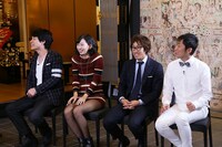 左から麒麟・川島、倉持由香、谷洋二郎、NON STYLE石田。(c)テレビ東京