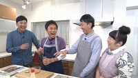 左から、あべこうじ、浜田雅功、チュートリアル福田、森三中・村上。(c)読売テレビ