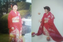 おかずクラブ・オカリナが成人式に撮った写真。(c)Universal Pictures.