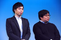 左から石田剛太、諏訪雅。