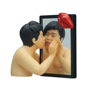 「NON STYLE 井上裕介 ポジティヴ男子コレクション」のスタンドミラー型フィギュア。