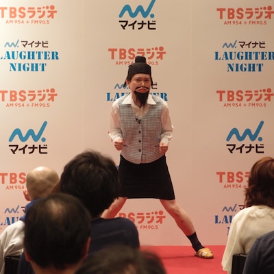 「マイナビ Laughter Night」の第11回オンエア争奪ライブに出演する脳みそ夫。写真は以前のオンエア争奪ライブで撮影されたもの。