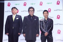 左から前田敏明（「MIMIC TOKYO」代表取締役）、コロッケ、蛯名健一。