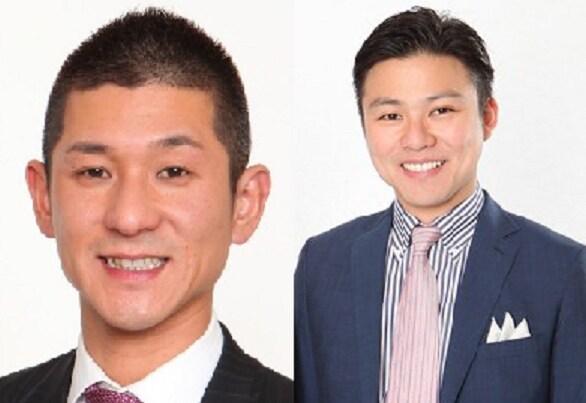 左から笑い飯・哲夫、学天即・奥田。