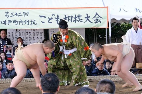 撮影中の様子。