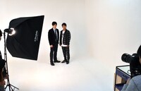 撮影中の様子。