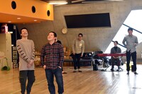 稽古中の様子。