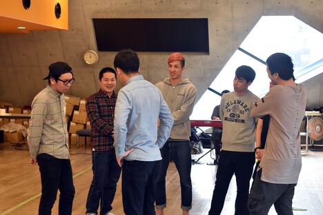 稽古を締めくくるTeamIのメンバー。