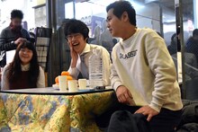 左から、ゆにばーす・はら、ゆにばーす川瀬、ザ・パンチのパンチ浜崎。