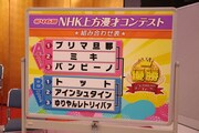 抽選で決まった組み合わせ表。(c)NHK