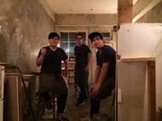 SACHIOPIA COFFEEのメンバー。左から、コーヒールンバ平岡、パワフルコンビーフ兼重、おでん。