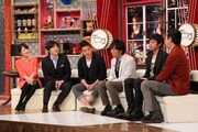 左から小熊美香、内村光良、スピードワゴン、チュートリアル徳井、東京ダイナマイト松田。(c)日本テレビ