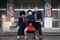 「MAX THE MOVIE」のワンシーン。左から坂口茉琴、鬼ヶ島アイアム野田、あっぱれ！川井。