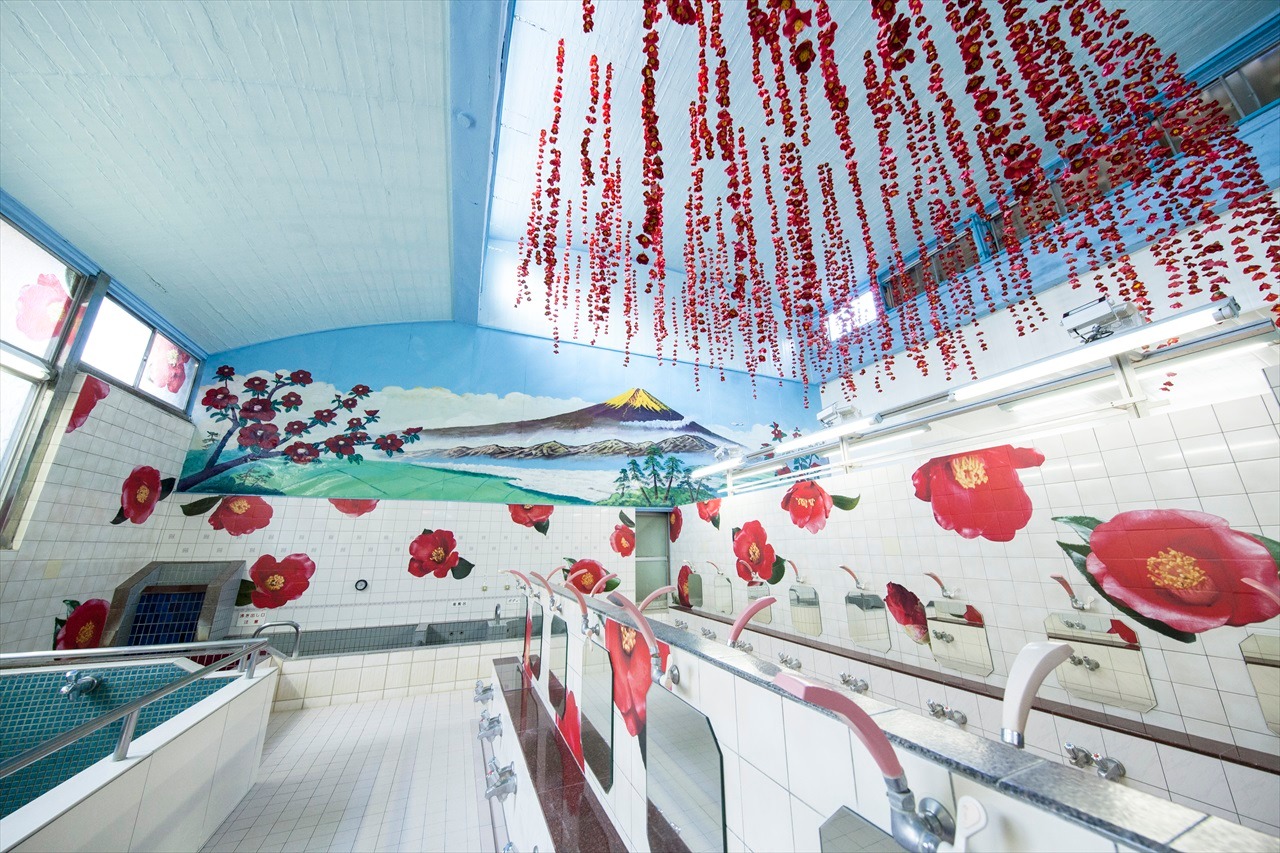 TSUBAKI湯の浴室。