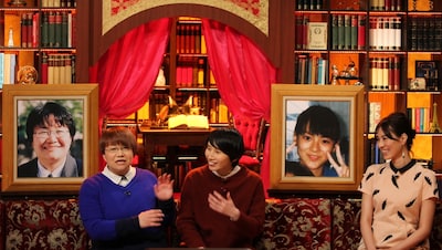 「あいつ今何してる？」に出演する（左から）ハリセンボン、安座間美優。(c)テレビ朝日