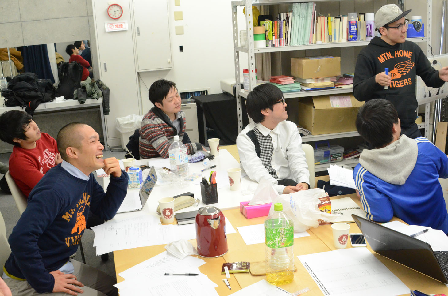 打ち合わせの様子。