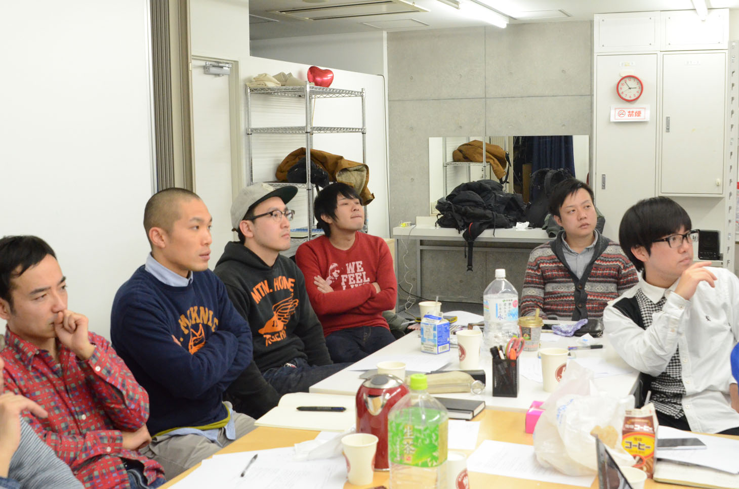 打ち合わせの様子。